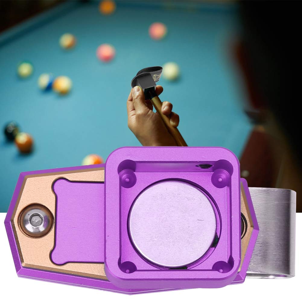 VBESTLIFE Vbestlife Mini Portable Magnetic Billiard Chalk Case with Clip for Pool and Snooker Sports Accessories in Purple - View 9 of 9