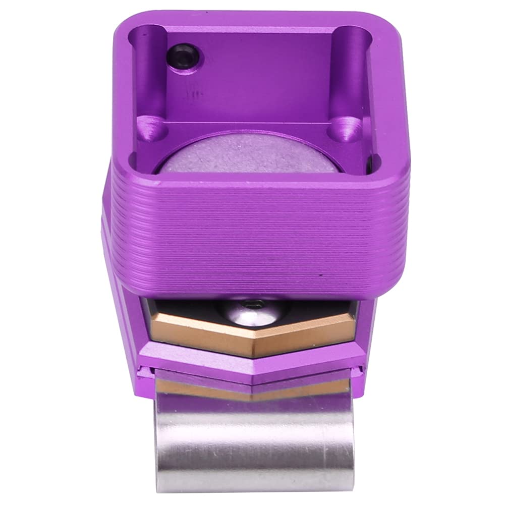 Vbestlife Mini Portable Magnetic Billiard Chalk Case with Clip for Pool and Snooker Sports Accessories in Purple