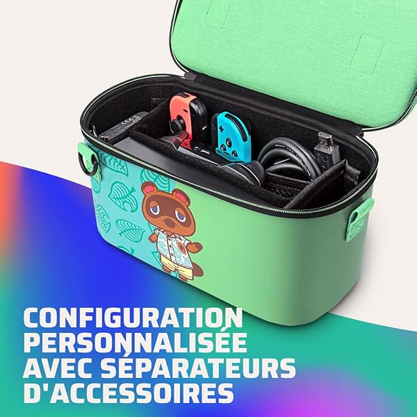 PDP Buy PDP Gaming Animal Crossing Switch Travel Case - Semi-Hardshell, Holds 14 Games, Compatible with OLED & Lite - View 6 of 11