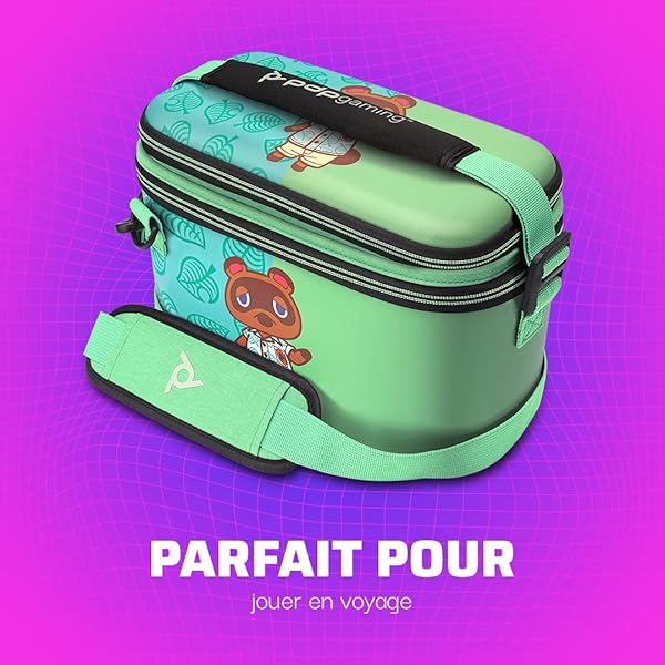 PDP Buy PDP Gaming Animal Crossing Switch Travel Case - Semi-Hardshell, Holds 14 Games, Compatible with OLED & Lite - View 8 of 11