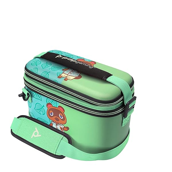 PDP Buy PDP Gaming Animal Crossing Switch Travel Case - Semi-Hardshell, Holds 14 Games, Compatible with OLED & Lite - View 11 of 11