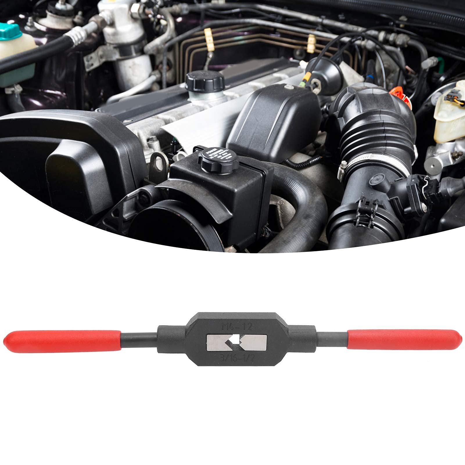 Hilitand Hilitand Adjustable Tap Wrench Handle 45# Steel for 3 16-1 2(M4-) Taps, Tap Reamer Tapping Wrench Tool US Standard - View 4 of 9