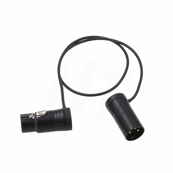 "HangTon Low-Profile XLR Audio Cable 20" for Mic & Camera - Compatible with Zaxcom, Zoom & Sound Devices"
