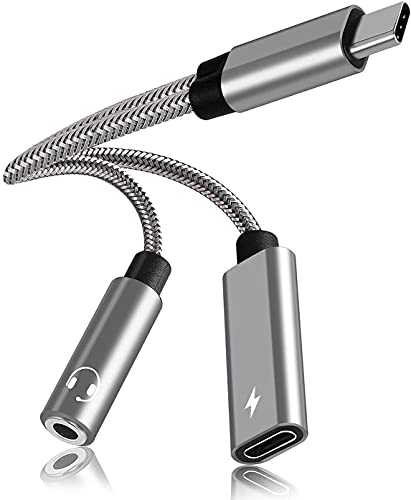 Vcddom Samsung Galaxy S24 Headphone Adapter: 2-in-1 USB-C to 3.5mm Hi-Res DAC & PD 60W Fast Charging for Pixel 7/6 & Galaxy S Series