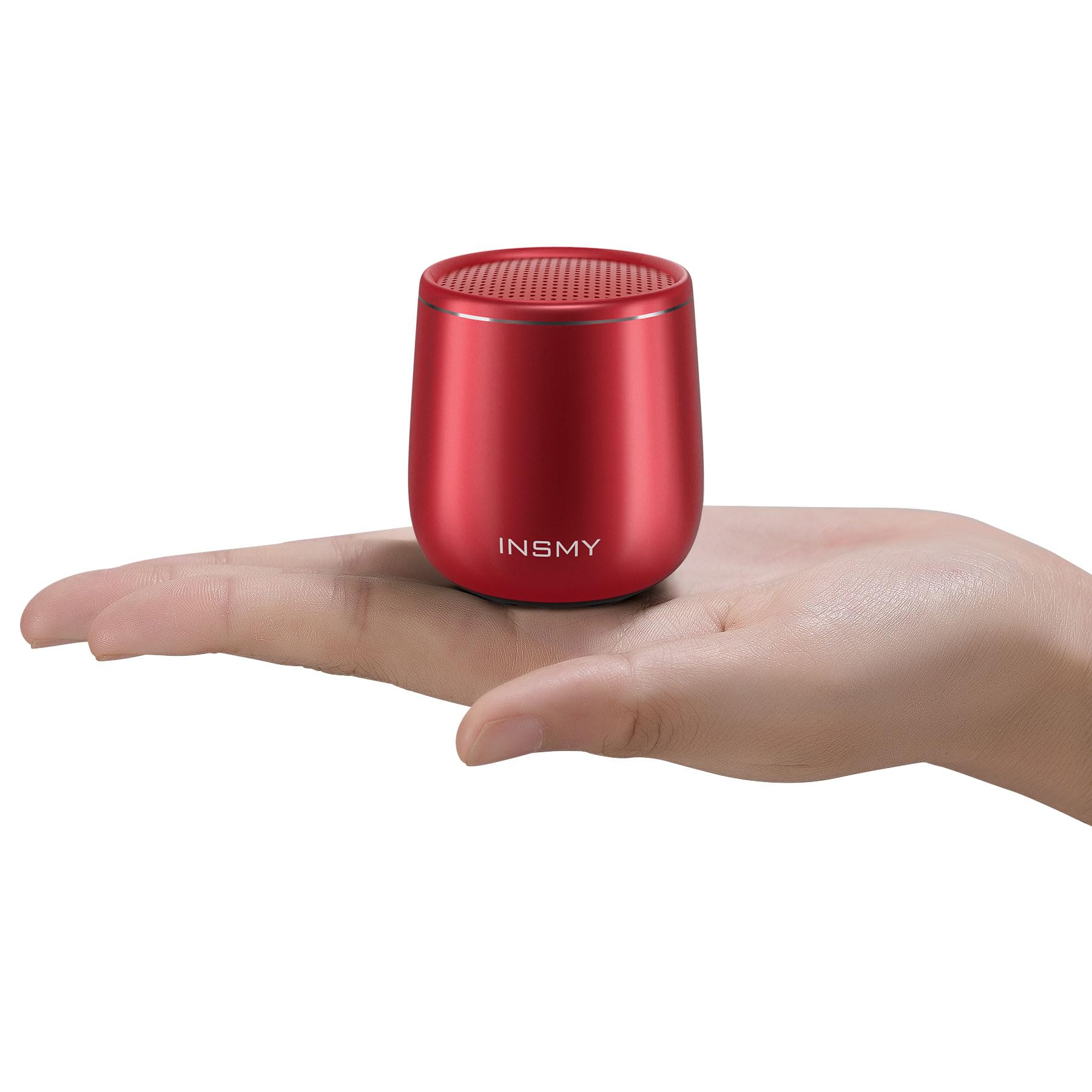 INSMY INSMY Small Bluetooth Speaker, Waterproof Mini Portable Wireless Speaker, Punchy Bass Rich Audio Stereo Pairing, Handheld Pocket Size, Built in Mic