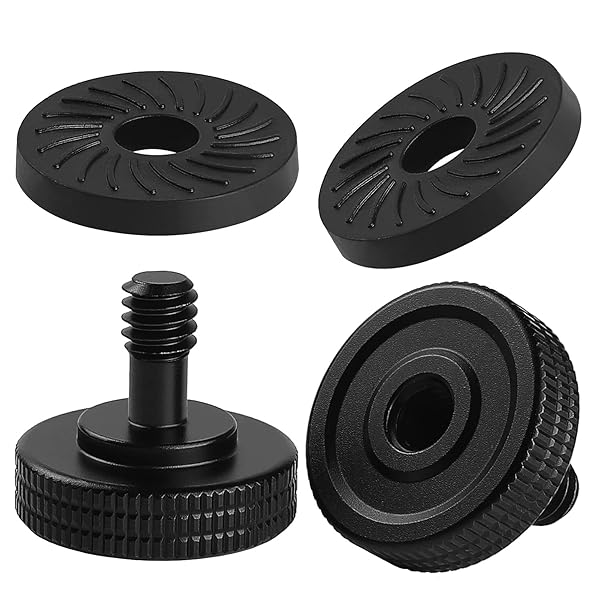 Frgyee Thumb Screw Camera Quick Release Adapter Set with Rubber Pads and Washers for 1/4 Inch Thumbscrew L Bracket Mounting Plate - View 2 of 7