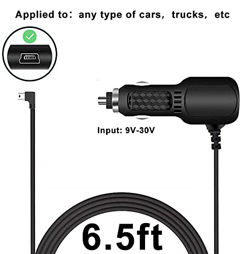 Bangjia Dash Cam Charger Mini USB 6.5FT Best Dual USB Charger Compatible with Garmin APEMAN Rexing Byakov AKASO Crosstour Trekpow Pruveeo OldShark - View 5 of 7