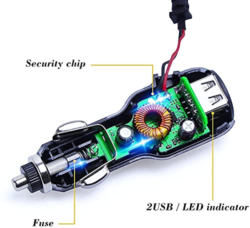 Bangjia Dash Cam Charger Mini USB 6.5FT Best Dual USB Charger Compatible with Garmin APEMAN Rexing Byakov AKASO Crosstour Trekpow Pruveeo OldShark - View 6 of 7