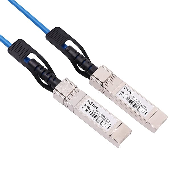 Wiitek Blue 2m 10G SFP+ DAC Twinax Cable Compatible with Cisco Ubiquiti Juniper Mellanox Mikrotik Netgear Supermicro Open Source Switches - View 4 of 9