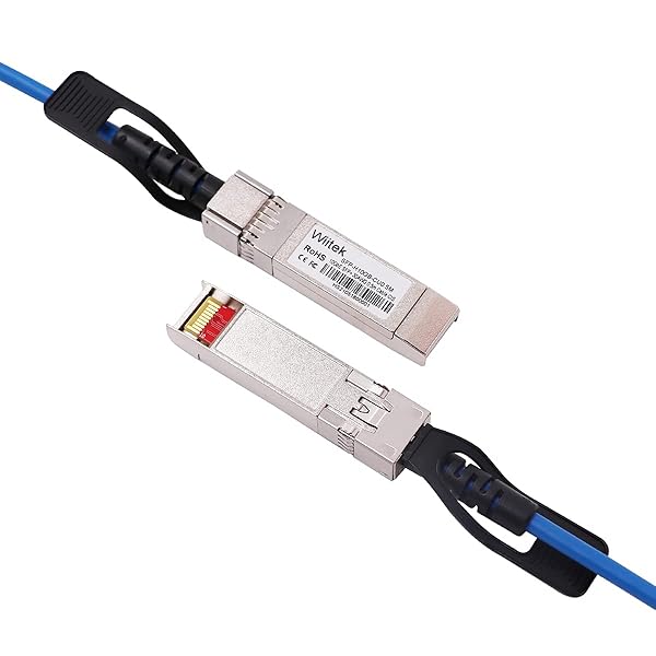 Wiitek Blue 2m 10G SFP+ DAC Twinax Cable Compatible with Cisco Ubiquiti Juniper Mellanox Mikrotik Netgear Supermicro Open Source Switches - View 5 of 9