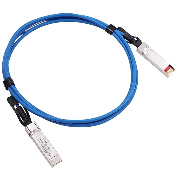 Wiitek Blue 2m 10G SFP+ DAC Twinax Cable Compatible with Cisco Ubiquiti Juniper Mellanox Mikrotik Netgear Supermicro Open Source Switches - View 3 of 9