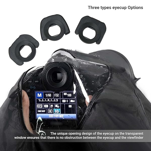 Kiorafoto Professional DSLR Camera Rain Cover Large Sleeve Protection for Canon and Nikon Models - View 3 of 9