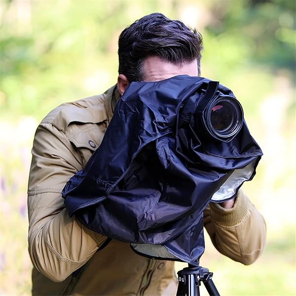 Kiorafoto Professional DSLR Camera Rain Cover Large Sleeve Protection for Canon and Nikon Models - View 6 of 9