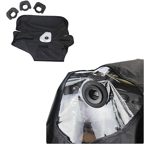 Kiorafoto Professional DSLR Camera Rain Cover Large Sleeve Protection for Canon and Nikon Models - View 9 of 9