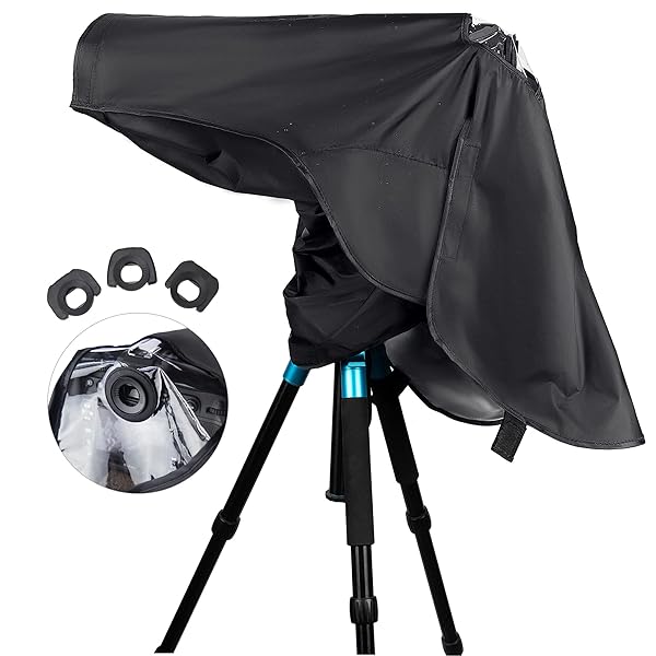 Kiorafoto Professional DSLR Camera Rain Cover Large Sleeve Protection for Canon and Nikon Models - View 2 of 9