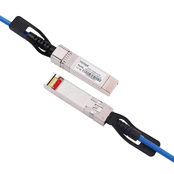 Wiitek Blue 1m 10G SFP+ DAC Twinax Cable Compatible with Cisco Ubiquiti Juniper Mellanox Mikrotik Netgear Supermicro Open Source Switches - View 3 of 8
