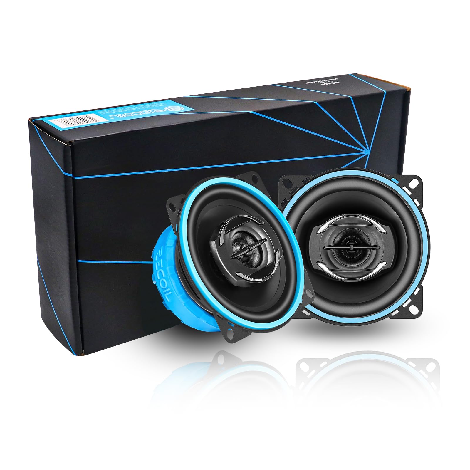 RECOIL RECOIL RCX4 Echo Series 4-Inch Car Audio Coaxial Speaker System - View 2 of 6