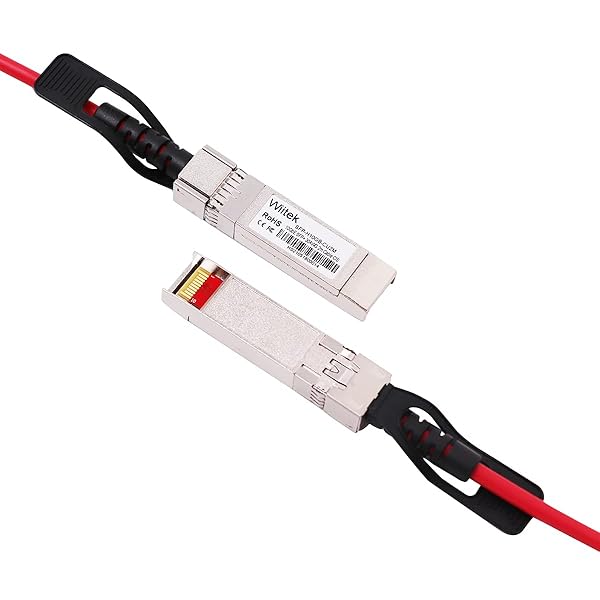 Wiitek Red 3m 10G SFP+ DAC Twinax Cable Passive Copper Compatible with Cisco Ubiquiti Juniper Mellanox Mikrotik Netgear Supermicro Open Source Switches - View 4 of 8