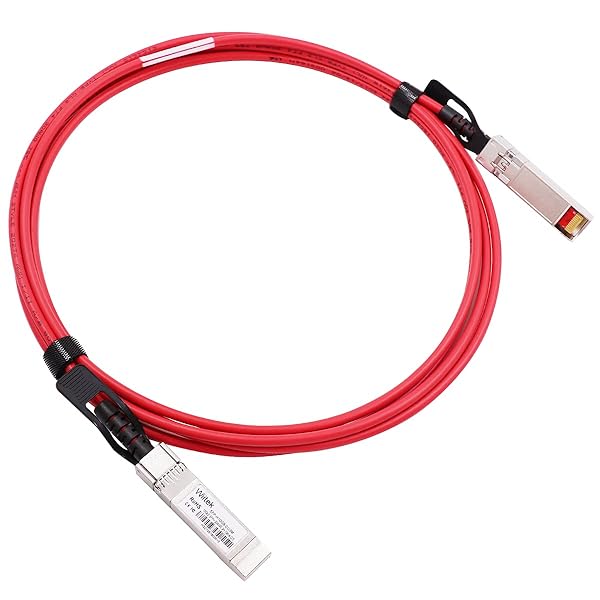Wiitek Red 3m 10G SFP+ DAC Twinax Cable Passive Copper Compatible with Cisco Ubiquiti Juniper Mellanox Mikrotik Netgear Supermicro Open Source Switches