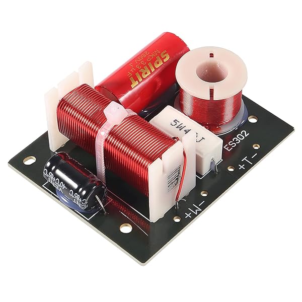 ACEIRMC ACEIRMC 400W Speaker Frequency Divider 2 Way Hi-Fi Crossover Filters for Woofer and Tweeter Sound Quality - View 3 of 7