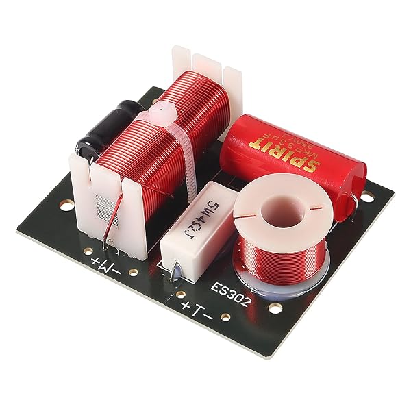 ACEIRMC ACEIRMC 400W Speaker Frequency Divider 2 Way Hi-Fi Crossover Filters for Woofer and Tweeter Sound Quality - View 2 of 7