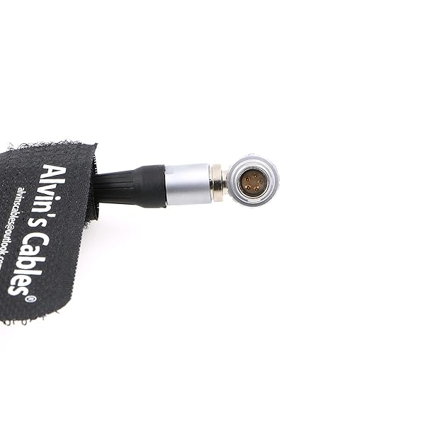 Alvin's Cables Alvins Cables 5 Pin Timecode Coiled Cable for ARRI Alexa Sound Devices Zaxcom Denecke Right Angle 5 Pin to 5 Pin Connector - View 3 of 6