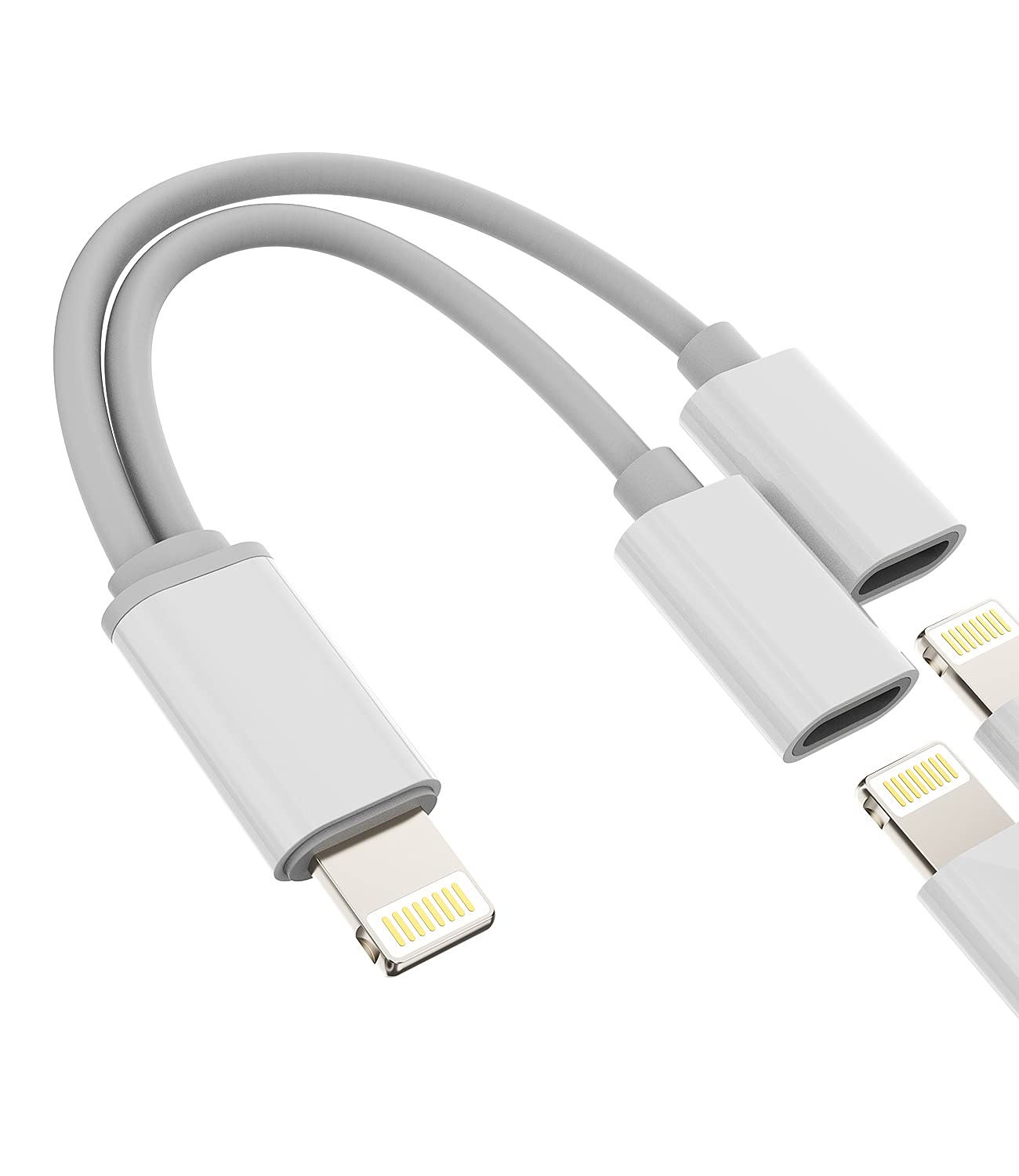 zoyuzan Converter Compatible with iPhone Headphone Adapter Compatible for Lightning Audio Jack and Lightning Charger Connector 11 12 Mini pro xs xr x