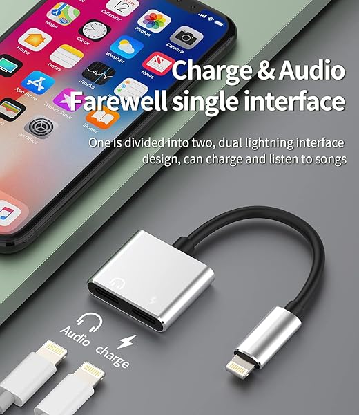 zoyuzan Zoyuzan Double Lightning Adapter: 4-in-1 Sync, Fast Charging & Sound Quality for Apple Devices - View 4 of 6