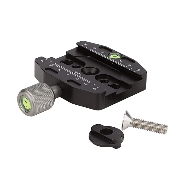 Leftfoto 70mm Arca-Swiss-Compatible Quick Release Clamp for Manfrotto rc2 Tripod Ball Head Replacement Adapter - View 2 of 5