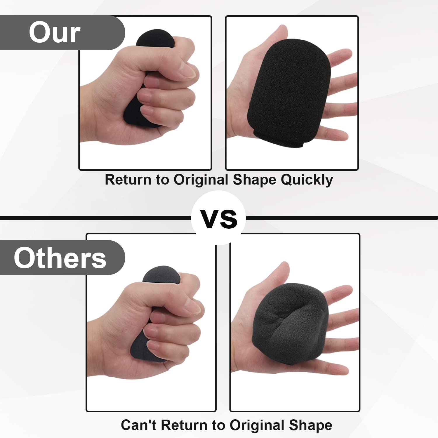 Boseen Boseen Microphone Cover for SM7B, Mic Cover Foam Microphone Windscreen Compatitable with SM7B Professional Mic Foam for SM7B Recording Condenser - View 4 of 7