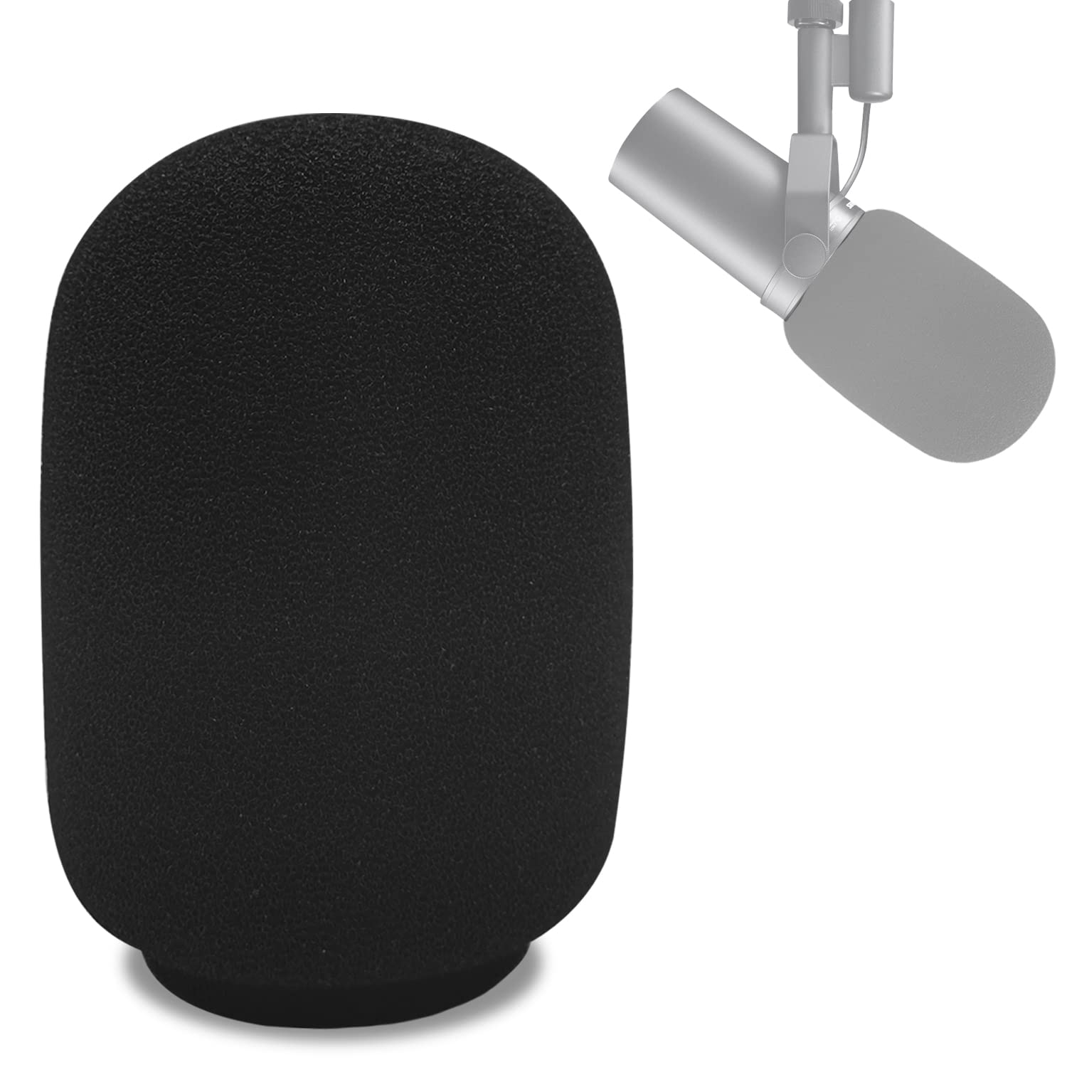 Boseen Microphone Cover for SM7B, Mic Cover Foam Microphone Windscreen Compatitable with SM7B Professional Mic Foam for SM7B Recording Condenser