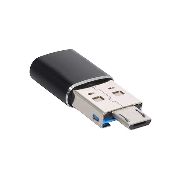 cablecc Cablecc USB 3.0 Micro SD SDXC TF Card Reader with Micro USB OTG Adapter for Tablet and Cell Phone - View 3 of 10