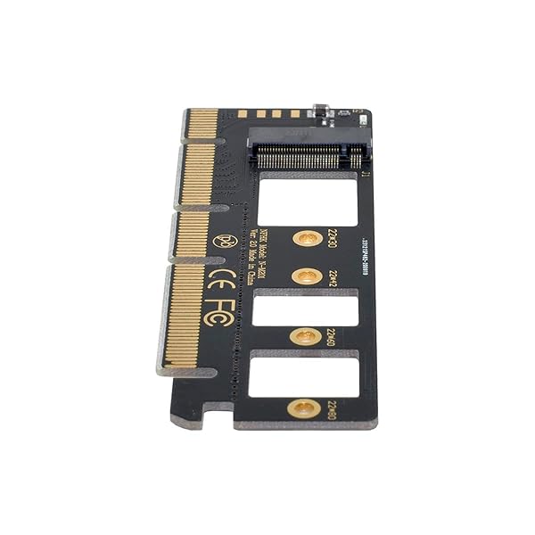 cablecc Cablecc NGFF MKey NVME M2 SSD to PCIE Express 3.0 16x X4 Adapter Black High Speed Performance - View 3 of 9