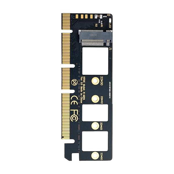 cablecc Cablecc NGFF MKey NVME M2 SSD to PCIE Express 3.0 16x X4 Adapter Black High Speed Performance - View 5 of 9