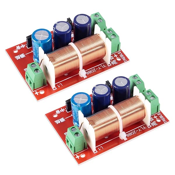 ACEIRMC Aceirmc 2Pcs 400W Adjustable Multi Speaker Treble Bass Audio Frequency Divider 2 Way Crossover Filters Bluetooth Updated Version - View 2 of 6