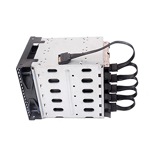 RGEEK RGEEK 24 Inch SATA Power Splitter Cable 15 Pin to 5 SATA for HDD SSD Optical Drives - View 5 of 7