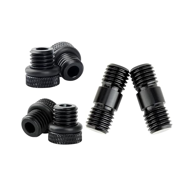 NICEYRIG 15mm Rod Rail Extension Connector M12 Thread and Rod End Stopper Screw for DSLR Rig Rail Block Support