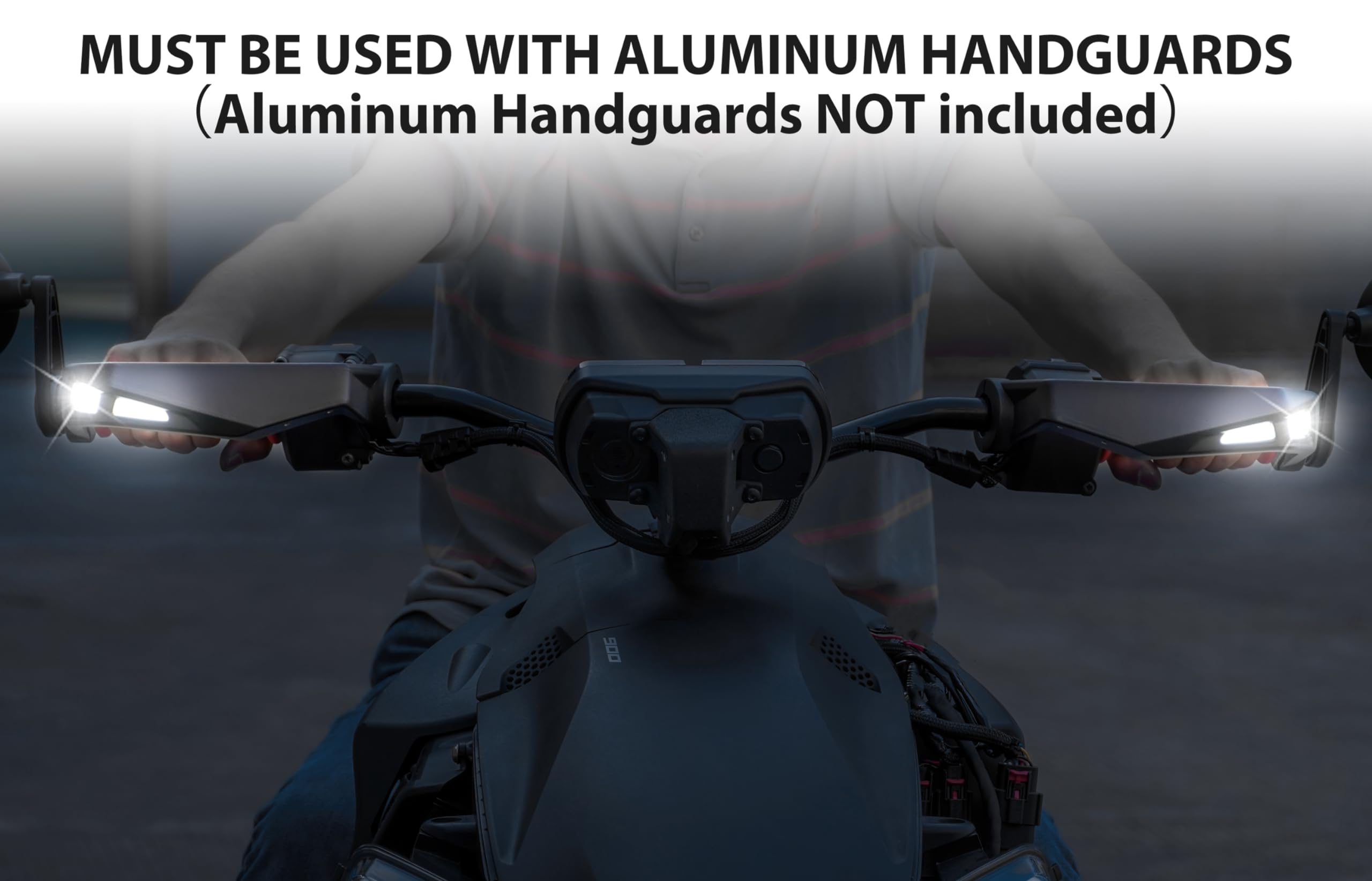 SAUTVS SAUTVS Handguards LED Lights for Can Am Ryker, Aluminum Hand Guards LED Lights Lamps Lighting Kit for Can-Am Ryker 600 900 Sport Rally All Models - View 5 of 8