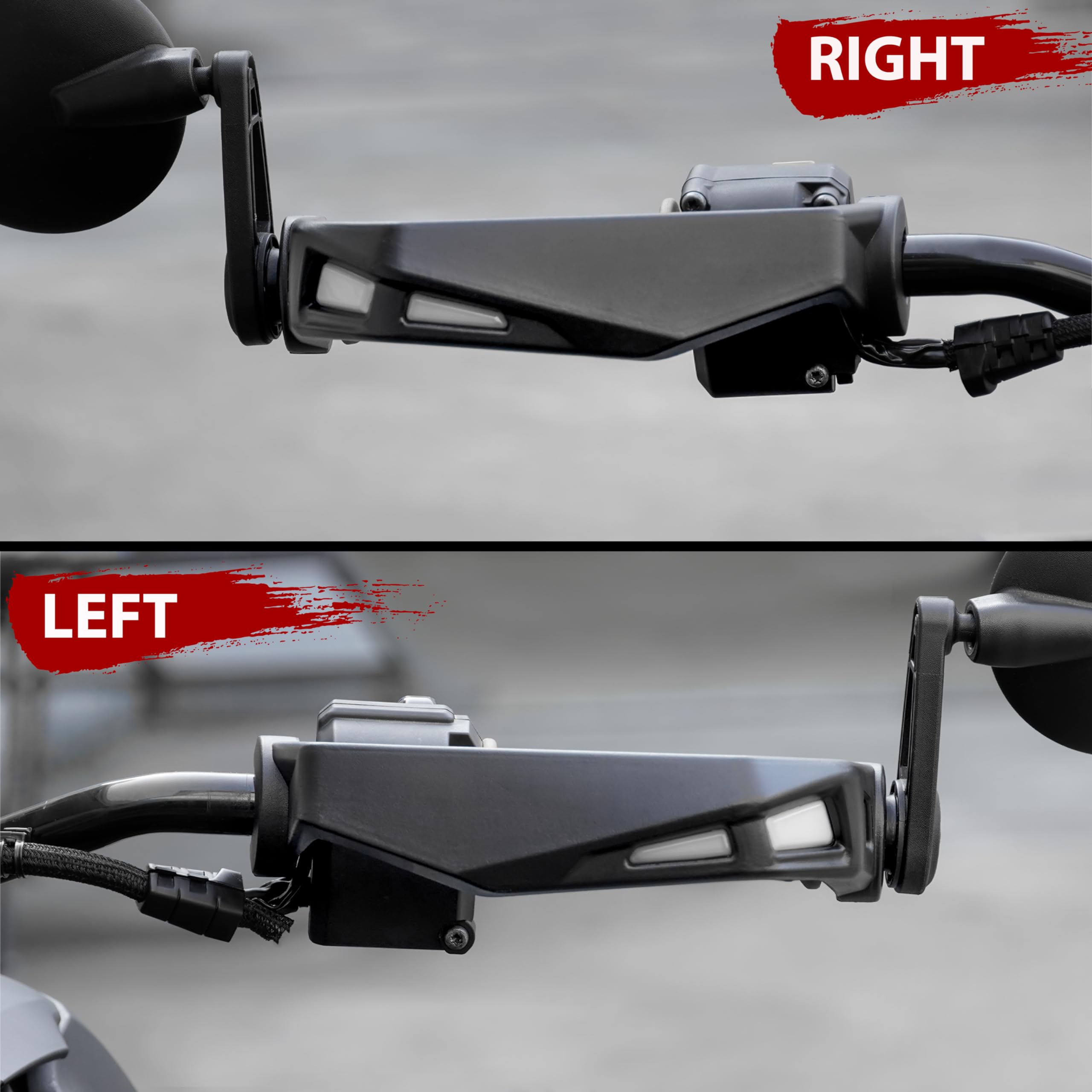 SAUTVS SAUTVS Handguards LED Lights for Can Am Ryker, Aluminum Hand Guards LED Lights Lamps Lighting Kit for Can-Am Ryker 600 900 Sport Rally All Models - View 6 of 8