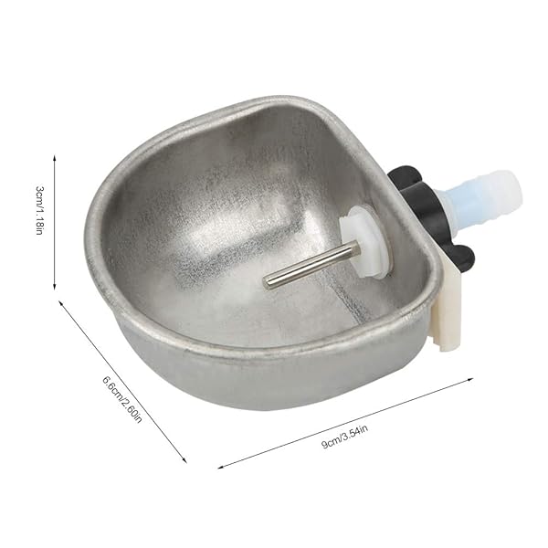 Pssopp 10PCS Rabbit Water Feeder Stainless Steel Nipple Drinking Bowl Anti-Scratch Breeding Equipment for Healthy Rabbits - View 3 of 10