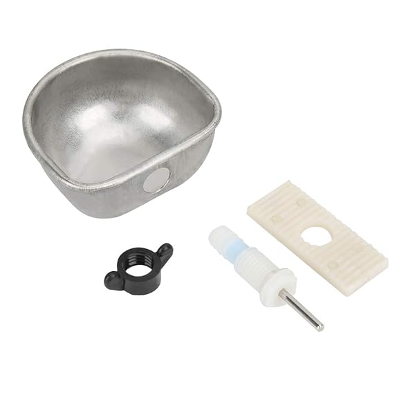 Pssopp 10PCS Rabbit Water Feeder Stainless Steel Nipple Drinking Bowl Anti-Scratch Breeding Equipment for Healthy Rabbits - View 7 of 10