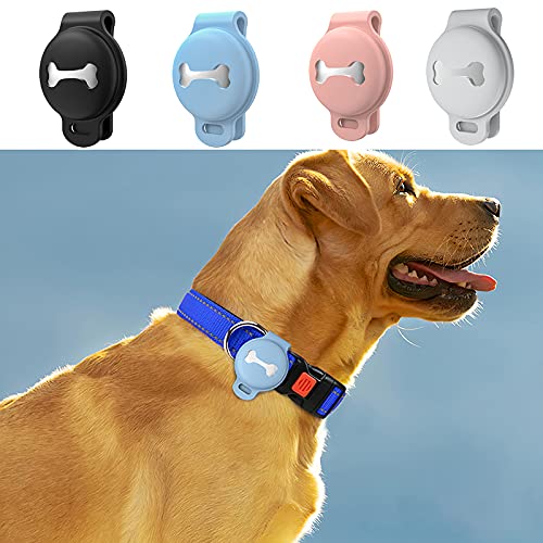 Skywin Skywin Silicone Case for Apple Tracker Pet Collar Secure Dog Clip Holder Anti-Loss Dustproof Soft Silicone Tag Cover Light Blue - View 6 of 7