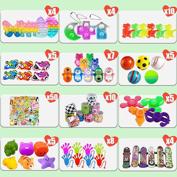 Beilunt 117 Pack Party Favors Toy Assortment Bundle for Kids Birthday Bag Fillers Carnival Prizes School Rewards Treasure Box Toys Goodie Bags Bulk - View 3 of 8
