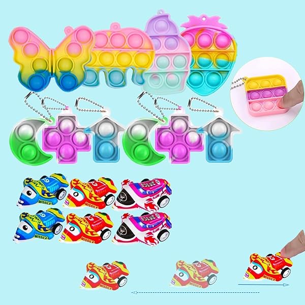Beilunt 117 Pack Party Favors Toy Assortment Bundle for Kids Birthday Bag Fillers Carnival Prizes School Rewards Treasure Box Toys Goodie Bags Bulk - View 4 of 8