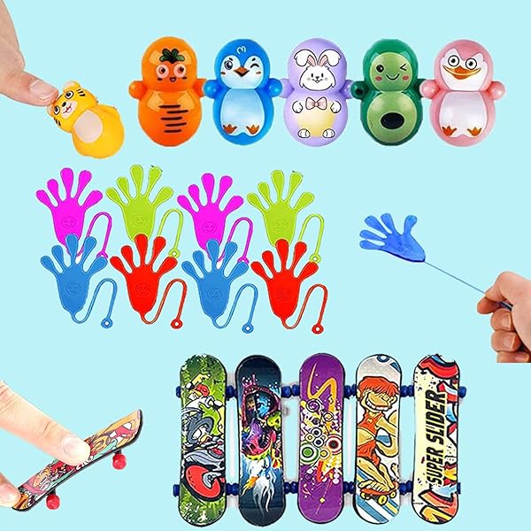 Beilunt 117 Pack Party Favors Toy Assortment Bundle for Kids Birthday Bag Fillers Carnival Prizes School Rewards Treasure Box Toys Goodie Bags Bulk - View 5 of 8