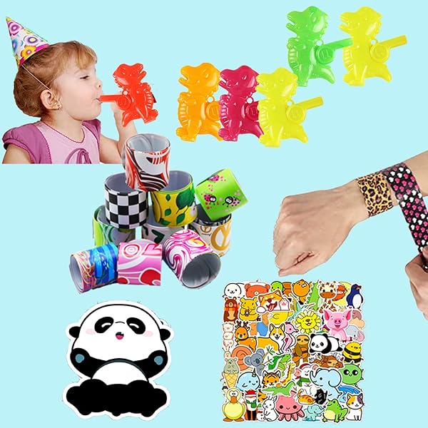 Beilunt 117 Pack Party Favors Toy Assortment Bundle for Kids Birthday Bag Fillers Carnival Prizes School Rewards Treasure Box Toys Goodie Bags Bulk - View 7 of 8