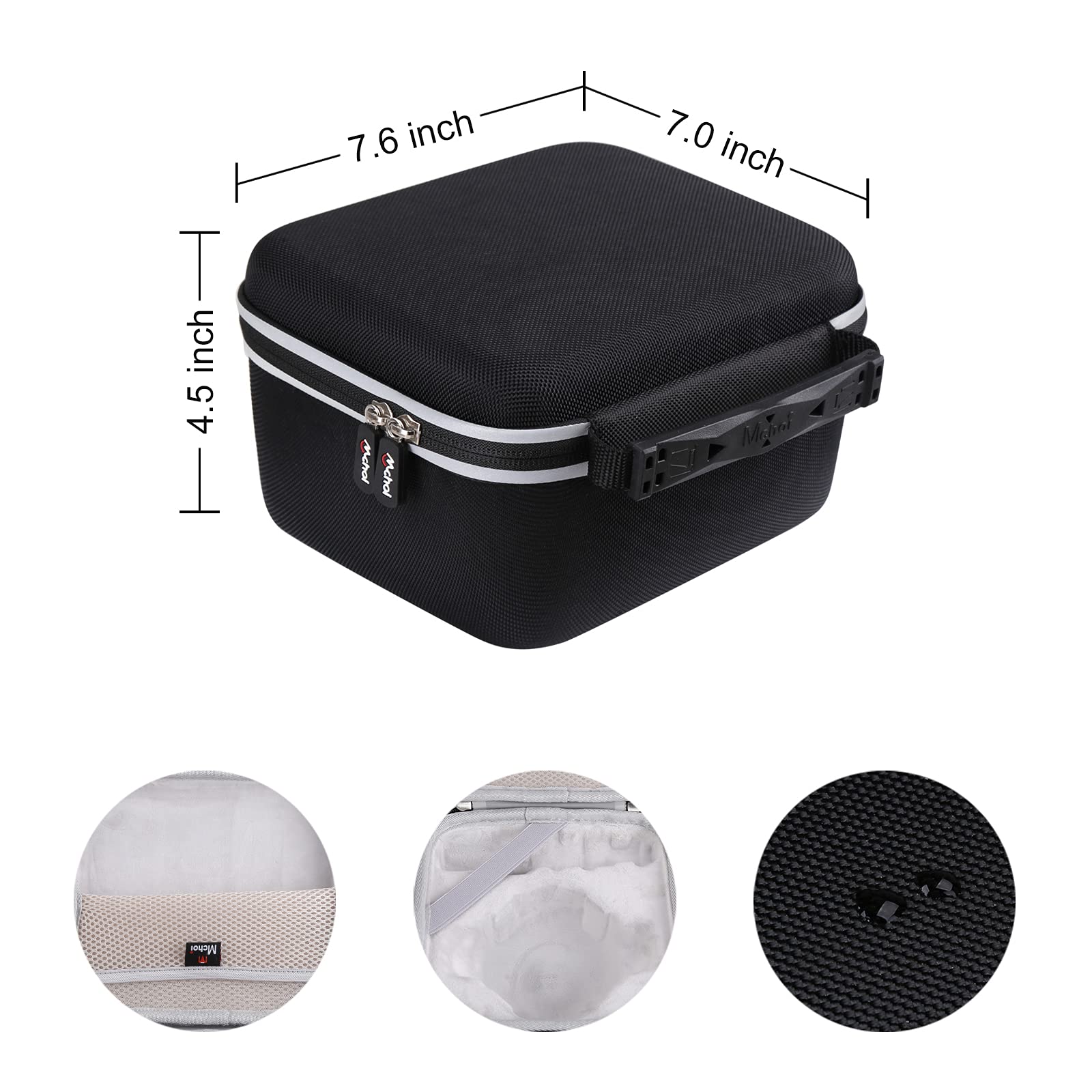 Mchoi Mchoi Hard Portable Case for Blue Snowball iCE USB Microphone Durable and Lightweight Design CASE ONLY - View 7 of 9