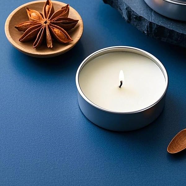 SEHOI 30 Pack 10 OZ Aluminum Tins with Screw Lid for Food Candles Cosmetics Spices and Candies Large Round Metal Containers - View 6 of 9