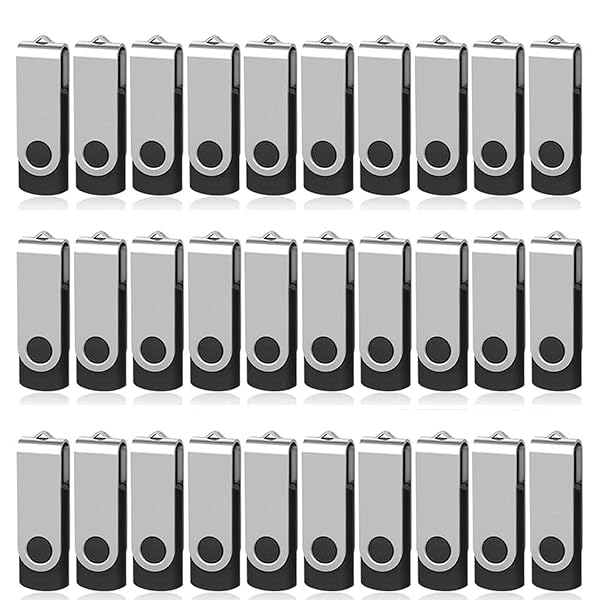 AreTop AreTop 16GB Flash Drives 100 Pack USB 2.0 Swivel Thumb Drives Bulk Memory Stick Jump Drive for Easy Data Storage and Transfer