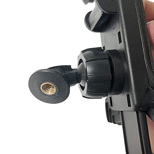 VizGiz VizGiz 2 Pack Ball Mount Adapter 1/4 inch to 17mm for Tripod Selfie Grip Stand Phone Tablet Clip Cradle Clamp Holder Black - View 6 of 9